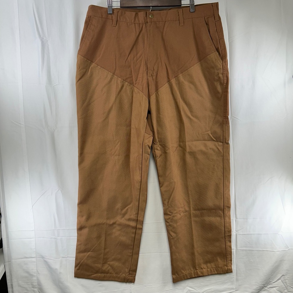 Woolrich Upland Hunting Pants Mens 40x32 Brown Reinforced Canvas Field Trousers